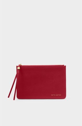 Katie Loxton Tassel Charm Pouch in Garnet Red at Nordstrom