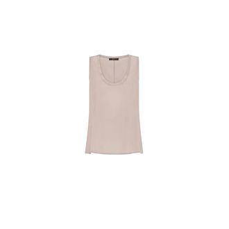 Seventy Top in misto seta - female - Seventy - Sleeveless Tops - Beige - XS - Tops