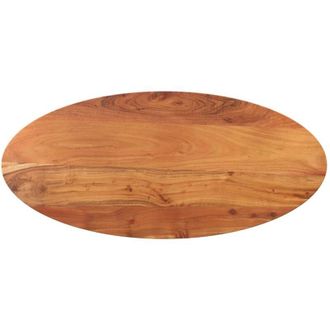 vidaXL vidaXL Piano Tavolo 120x60x2,5 cm Ovale in Legno Massello di Acacia