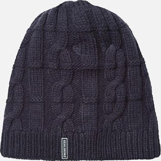 Sealskinz Womens Sealskinz Blakeney Waterproof Cold Weather Cable Knit Beanie - Navy - Size: S/M