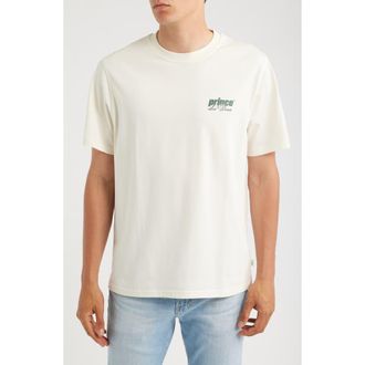 Les Deux x Prince Organic Cotton Graphic T-Shirt in Light Ivory at Nordstrom, Size Xx-Large