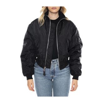 Alpha Industries Dames, Jassen, Zwart, Maat: XS