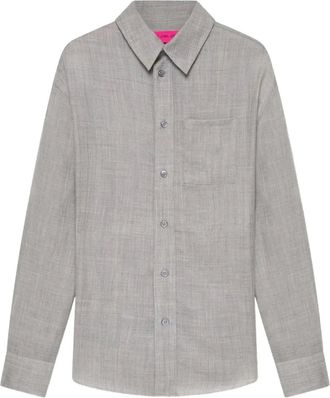 The Elder Statesman Camicia Pashmina - Grigio