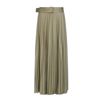 Liu Jo Maxi Skirts, female, Green, Size: XS Long Pleated Skirt
