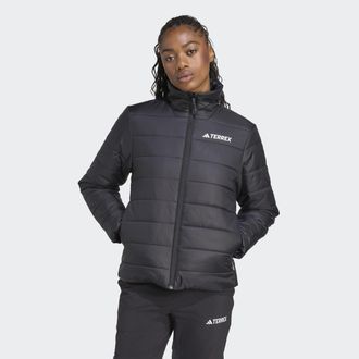ADIDAS TERREX Steppjacke ADIDAS TERREX MULTI ESSENTIALS, Damen, Gr. XL, schwarz, Obermaterial: 100% Polyamid, Jacken Steppjacke