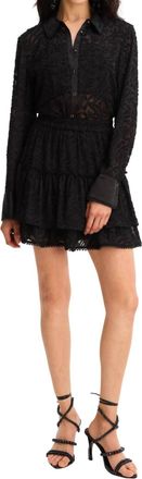 Allison New York Delilah Mini Skirt In Black