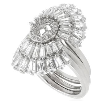 Swarovski Mixed Cuts Idyllia Ring Set (3), Size 55 (US 6.75)