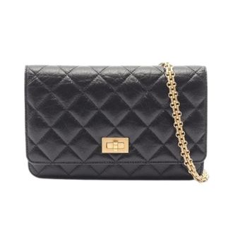 Chanel Pre-owned 2.55 Matelasse Calf Shoulder Bag - Dames - Pre-owned - Zwart - Maat: ONE Size Leer