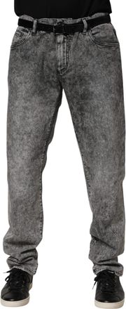 Dolce & Gabbana Mens Cotton Denim Jeans Gray Elastane