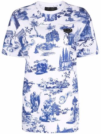 Philipp Plein T-shirt met print - Wit
