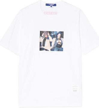 Junya Watanabe T-shirt met grafische print - Heren - T-shirts - Wit - XL - Katoen - Tops