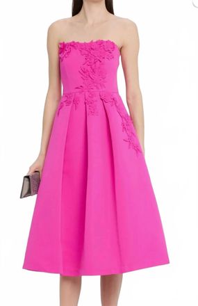 Sachin & Babi Evie Midi Dress In Cerise