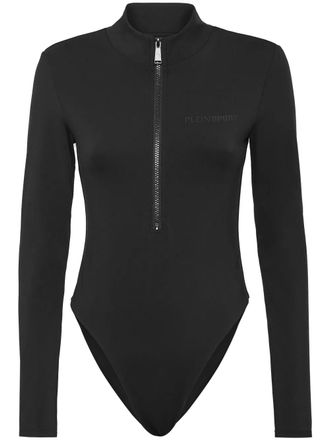 Plein Sport sport body suit - women - Elastane/Polyamide/Elastane/Polyester - S - Black