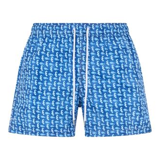 Fedeli Beachwear, male, Blue, Size: S Madeira Swim Shorts