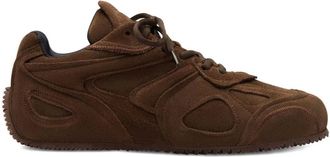 Axel Arigato Slow Runner gelaagde su&egrave;de sneakers - Bruin