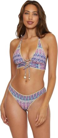 BECCA by Rebecca Virtue Tulum Adela Bikini Bottom Womens Multicolor Hipster Swimwear GBO2309
