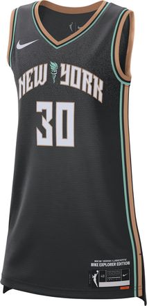 Nike New York Liberty Explorer Edition Nike Womens Dri-FIT WNBA Victory Jersey in Black | DJ4573-014