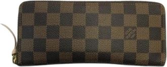 Louis Vuitton Pre-owned Lange portemonnee (bi-fold) - Dames - Vintage Accessoires - Bruin - ONE Size - Vintage