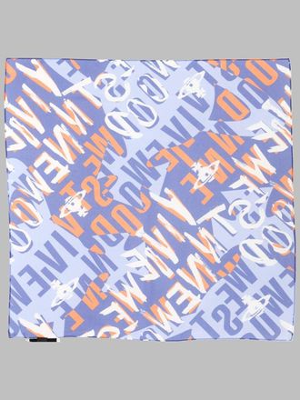 Vivienne Westwood Logomania Scarf - Blue
