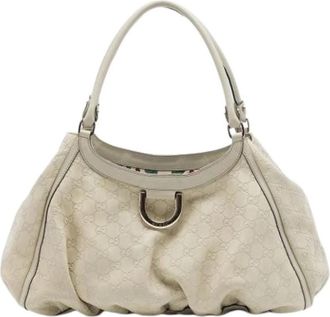 Gucci Pre-owned Vintage Schoudertas - Dames - Vintage Schoudertas - Wit - ONE Size - Leer - Vintage