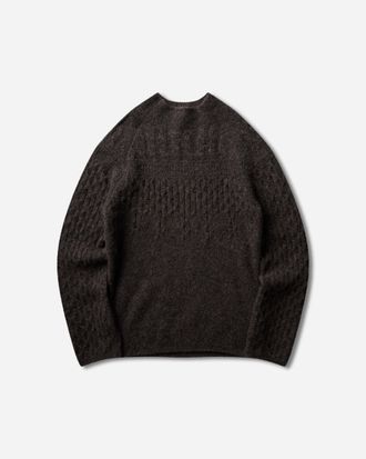 Our Legacy Men s Rider Popover Sweater Plum Brown