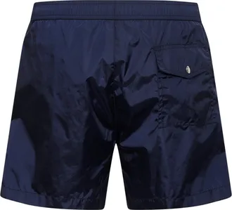 Moncler Mens Swim Shorts Nylon Navy Blue Polyamide Beachwear Sea Clothing