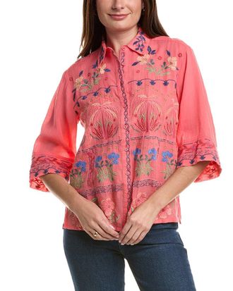 Johnny Was Kimono Sleeve Shirt