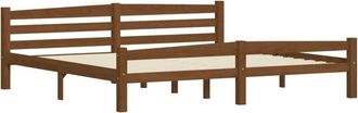 vidaXL Estructura cama sin colchón madera pino marrón miel 200x200 cm vidaXL