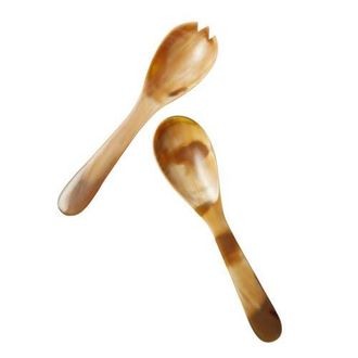 Be Home Light Horn Serving Set in Brown at Nordstrom, Size Medium