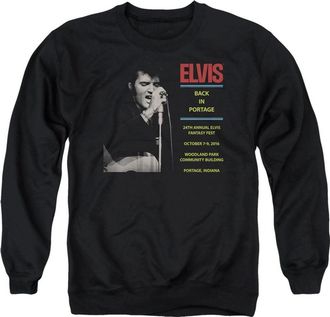 Gildan Elvis Presley Back In Portage Adult Crewneck Sweatshirt