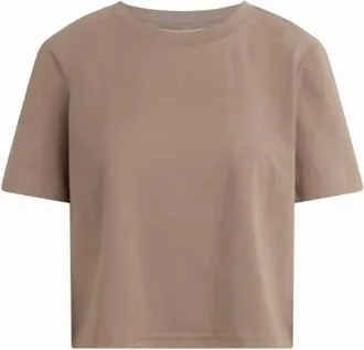 Favorite Daughter Womens The Organic Favorite Tee In Soft Taupe