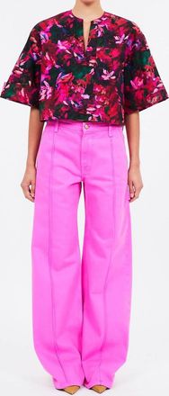 Ulla Johnson Asher Wide Leg Jeans In Cosmos