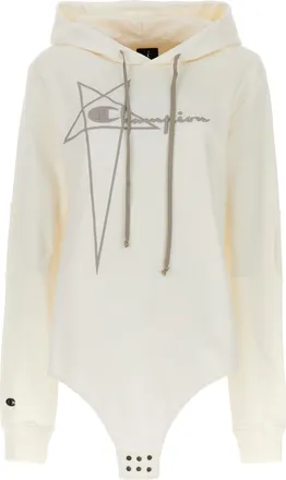 Rick Owens Champion X Rick Owens Womens Hooded Bodysuit