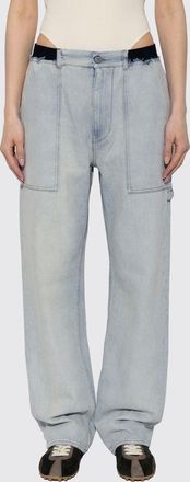 Maison Margiela High-Waisted Wide Leg Jeans in Cotton Denim