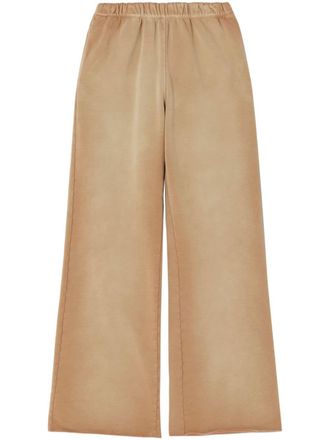 Re/Done Hanes organic cotton fleece track pants - Brown