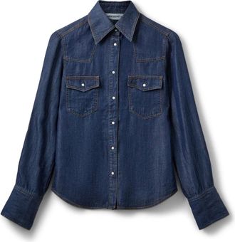 Sofie Schnoor Hemden - Dames - Blouses & Shirts - Blauw - Maat: S Denim