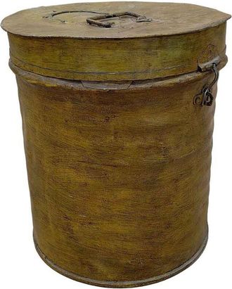 Wanderlust Deco Bid&oacute;n De Metal Acabado Artesanal 29x29x41h Cm