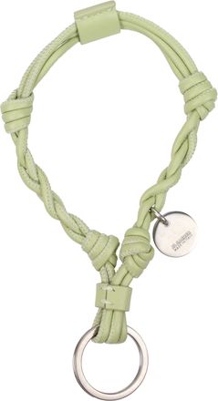 Jil Sander Leren Vlecht Sleutelhanger Ring