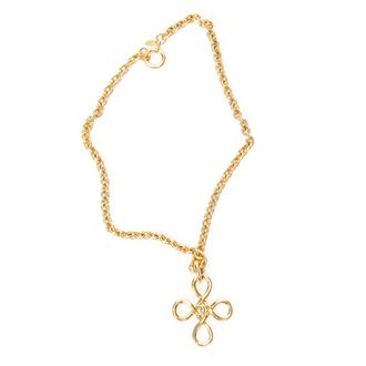 Chanel CC Quad Loop Pendant Necklace Ketting
