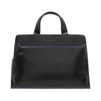 Piquadro Personaliseerbare Laptoptas 15-6 - Heren - Laptoptassen - Zwart - ONE Size - Leer - Tassen