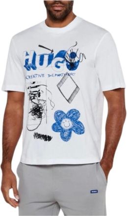 HUGO BOSS Uomo, Top, Bianco, XL, new