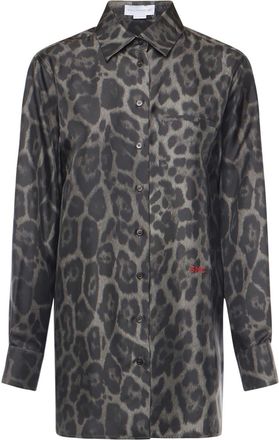 Stella McCartney Shirt In Grey Silk