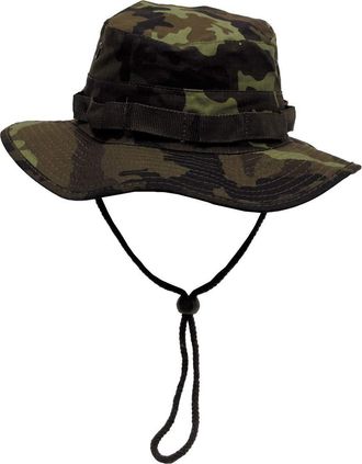 MFH Mens GI Ripstop Bush Hat Czech Woodland Size M