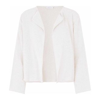 Masai Jet Stream Jacket in Woven Quality - female - Masai - Cardigans - White - 2XL - Knitwear