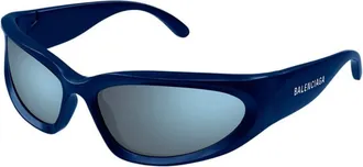 Balenciaga Mens Black Geometric Sunglasses BB0157S 009