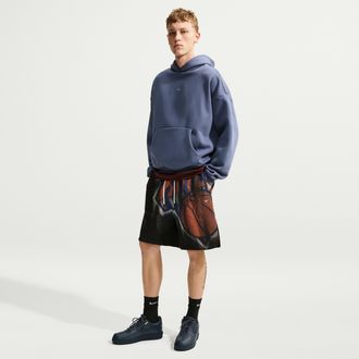 Nike Mens New York Knicks Standard Issue Fleece Basketball Shorts in Black | IQ1521-010