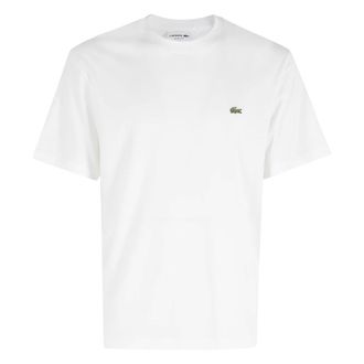 Lacoste T-Shirts, male, White, Size: 2XL Classic Fit Cotton Jersey T-Shirt