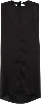 Maison Margiela Abito midi in seta - Nero