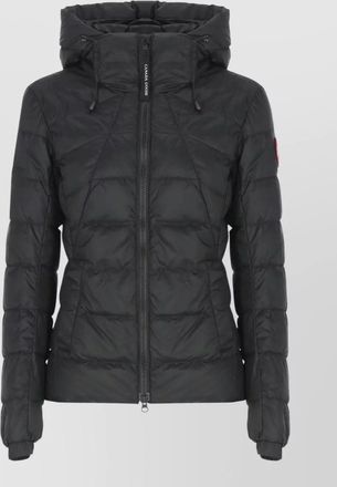 Canada Goose quilted hooded jacket elastic cuffs pockets