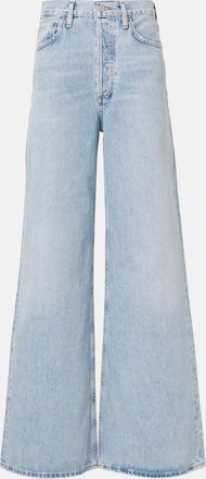 A Gold E Dame Jean high-rise wide-leg jeans